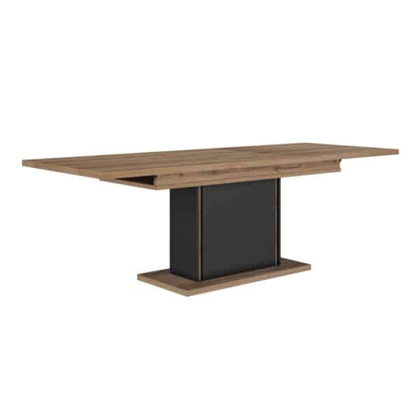 OTELLO NOIR TABLE RECT. 1 ALLONGE 160CM – Image 3