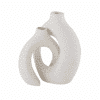 Set de 2 vases blancs ajourés