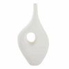 Vase soliflore blanc en terre cuite