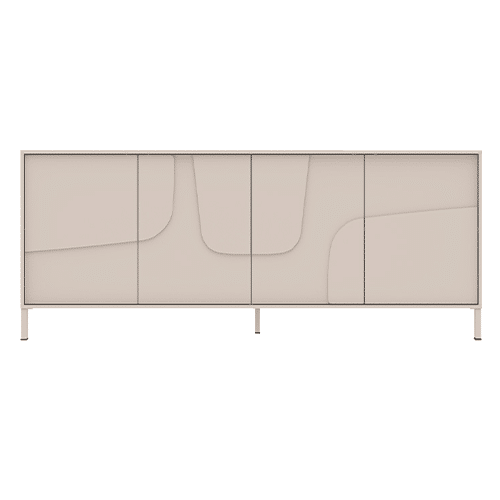 Grand buffet 4 portes 205 cm Stone – Image 2