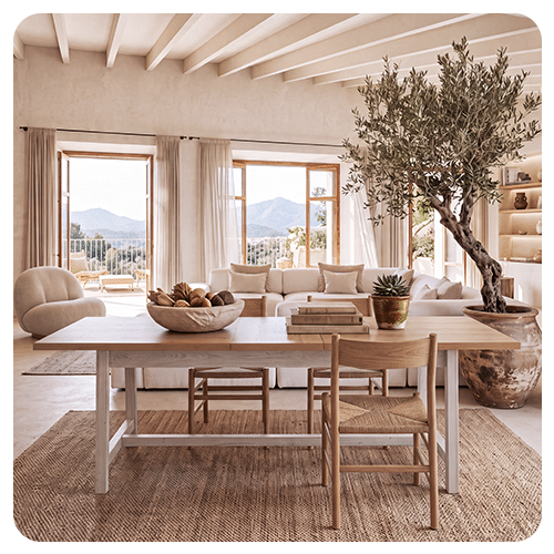 Table rectangulaire 1 allonge Manosque